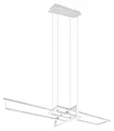 LED-Pendelleuchte - Weiß - Metall - 1-flammig - 110 x 150 cm - dimmbar