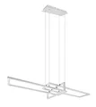 Trio Leuchten LED Pendelleuchte Salinas 320310331, Metall Weiß matt, inkl. 34 Watt LED, Switch Dimmer