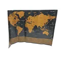 envami Weltkarte Rubbelkarte Wanddekoration 68 x 43 cm Gold Reise Geschenk