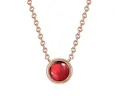 Glanzstücke München Silberkette roségold, mit Granat