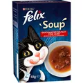felix® Katzen-Nassfutter Soup Geschmacksvielfalt aus dem Wasser 6x 48,0 g