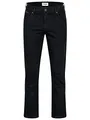 Wrangler Texas Herren-Stretchjeans - Herrenjeans Regular Fit Authentic Straight (W42/L34, Black Overdye)