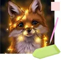 5D Diamond Painting Full Diamant Kreuzstich Stickerei Malerei Fuchs Bilder Deko