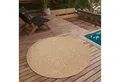the carpet Teppich Kansas, rund, Höhe: 1 mm, moderner robuster In und Outdoor Teppich Jute Look