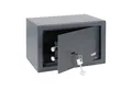 HMF Möbeltresor Safe Tresor mit Schlüssel, Möbeltresor, mit Doppelbartschloss, 31 x 20 x 20 cm, Anthrazit