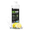 BiOHY Edelstahlreiniger (1l Flasche) | Edelstahlpflege für streifenfreien Glanz | ideal für Küche, Töpfe oder Grill | Edelstahl reinigen in Gastronomie & Haushalt | pflegendes Putzmittel