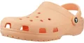 Crocs Classic Clogs für Damen, orangefarbene Badeschuhe und Freizeitschuhe