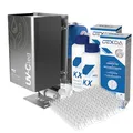 WM aquatec UV-8 steel KLW320 | Komplettlösung Wasserhygiene für Wohnmobile, Caravans & Boote | Frischwassersystem-Pflege mit Aktivkohlevorfilter & UV-C LED Desinfektion | Made in Germany