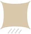 AMANKA Sonnensegel Beige 6x6m
