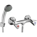 BADLAND Komplette Set Brausearmatur Wasserhahn NORM Brausebatterie für Badezimmer in Chrom