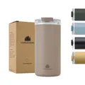 Groenenberg Thermobecher 440 ml | Kaffeebecher to go 100% Auslaufsicher | Hält mind. 4 h warm | Coffee to go Becher aus recyceltem Edelstahl