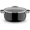 WMF Fusiontec Mineral Pro, Bratentopf mit Deckel, 24 cm, Black (Kochtopf, Fusiontec, 24 x 16.50 cm) (3201114008)