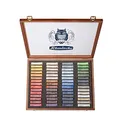 Schmincke – Pastell, Premium-Set mit Aquarellfarben, Holzkasten mit Pastellstiften, handgefertigte Pastelle, brillante, samtmatte, höchst lichtechte Farbtöne (60 Farben)