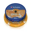 Verbatim VER43522 DVD-R - 4.7GB/120Min, 16-fach/Spindel, Packung mit 25 Stück