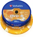 Verbatim DVD-Rohlinge DVD-R 4,7GB 16X 25er SP 25 Stück