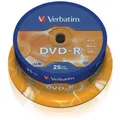 Verbatim DVD-R Matt Silver 4.7GB, 16x, 25er Spindel DVD-Rohlinge #15090077
