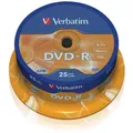 DVD-R Matt Silver 4.7GB, 16x, 25er Spindel DVD-Rohlinge