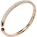 Armreif SWAROVSKI "Sublima Round Schnee-Pavé, 5684241, 5688611, 5688612" Gr. M, rosa (roségoldfarben, kristallweiß, kristallweiß), Armbänder, Damen, M, Metall, mit Swarovski Kristall
