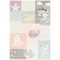 Pergamon Kinder, Mehrfarbig, Textil, Animalprint, 80x150 cm, Teppiche & Böden, Teppiche, Teppich Kinderzimmer