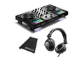 HERCULES DJ Controller Hercules DJ Controller Inpulse 500 Silver, DJ45 Kopfhörer und Tuch, (Inklusive Software), Inklusive Software