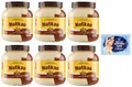 6er-Pack Nutkao Crema Bicolore Cacao,Nocciole e Vaniglia,Streichfähige Creme Kakao mit Haselnüssen und Vanille, 750g-Glas + 1er-Pack Kostenlos Felce Azzurra Talkumpuder, 100g-Beutel