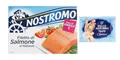 10er-Pack Nostromo Filetti di Salmone al Naturale,Natürliche Lachsfilets,110g + 1er-Pack Kostenlos Felce Azzurra Talkumpuder, 100g-Beutel