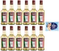 12er-Pack Ponti Weißweinessig, Aceto di Vino Bianco Italiano,100% Italienischer Essig,500ml Glasflasche + 1er-Pack Kostenlos Felce Azzurra Talkumpuder, 100g-Beutel
