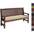 sunnypillow Bankauflage Bankauflage Auflage für Gartenbank 100 - 200 cm, Bankkissen mit abnehmbarem Bezug 150 x 40 x 5cm goldfarben 150 cm x 5 cm x 40 cm