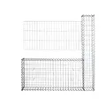 ESTEXO Anbauelement für Gabionenwand Spiral-Steingabione Gabione Steinkorb Drahtkorb Gabionenkorb Sichtschutz Mauer (Anbauelement für 150 cm Höhe)