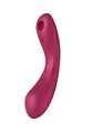 Satisfyer, Vibrator, Druckwellenvibrator, 'Curvy Trinity 1', 17,5 cm, Wasserdicht (IPX7), 2 getrennt steuerbare Funktionen, Flüster Modus, Farbe:rot