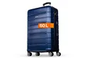 NOWI Hartschalen-Trolley Koffer Hartschalenkoffer mit Zahlenschloss & 8 Rollen Trolley, Zahlenschloss