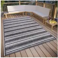 HANSE Home Teppich Temu, rechteckig, Höhe: 6 mm, strapazierfähig, pflegeleicht, robust, In- und Outdoor, wetterfest beige|grau 115 cm x 170 cm x 6 mm