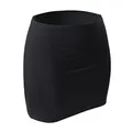 CFLEX Damen Variotube-Nierenwärmer, Shirtverlängerung, Minirock aus Baumwolle - Jet Black M-L