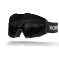 SCHNORR Skibrille Edge Dunkel Grau S4 | Full REVO, Anti-Fog, UV400, 45 mm Band Skibrille Männer, Ski Brille Frauen, Snowboardbrille, schlechtes Wetter, Schibrille, Skiing Goggles