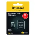 Intenso Micro SDHC Karte 32GB Speicherkarte UHS-I Premium 90 MB/s Class 10 NEU