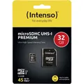 Intenso Premium microSDHC-Karte 32 GB Class 10, UHS-I inkl. SD-Adapter