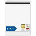 Exquisit Geschirrspüler, 12 Maßgedecke, Stand-/Unterbaugerät, 6 Programme, LED-Anzeige, Auto Door Open, GSP6312-030D weiss - Weiß
