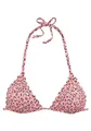 LASCANA Triangel-Bikini-Top Mae, farbenfroher Animalprint, herausnehmbare Cups, lachs-bedruckt