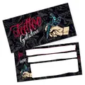 itenga Geschenk Gutschein Tattoo Postkarte zum Ausfüllen Geschenkkarte 21x10,5cm