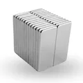 STRONG MAGNETS Neodym Würfel-Magnet - Extra stark – 3 Stück - 40mm x 10mm x 5mm - Für Magnettafel, Kühlschrank, Whiteboard, Pinnwand, Büro