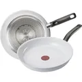 Tefal Ceramic C White Induction C90804, Rund, Allzweckpfanne, Weiß, Keramik, 175 °C, Keramik, Edelstahl - Weiß