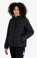 Champion Steppjacke - leichte wattierte Kapuzenjacke in Kontrastoptik - schwarz Damen