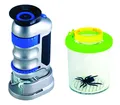 Forscher-Set LED Handmikroskop 20-40fach Vergrößerung + Becherlupe + Lupenheft