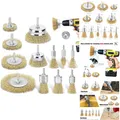 DazSpirit Drahtbürsten Set 12 Stück Messing 1 4 Zoll Rostent