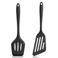 2 Stück Pfannenwender Silikon, Spatula aus Lebensmittelechtem, Bratenwender, ...