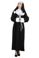 WILBERS & WILBERS 4165 - Nonnen Kostüm Damen, 3-teilig mit Kleid, Haube und Gürtel, für Karneval, Mottoparty