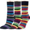 RS Harmony Freizeitsocken Bambus Socken farbige Streifen RS Harmony (3-er Bündel, 3-Paar, 3 Paar) aus Bambusviscose bunt 35-38