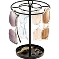 ProCase 360 drehbare Brillenständer, Brillenaufbewahrung für mehrere Brillen Ständer Sonnenbrillen Halter Sunglasses Organizer für bis zu 20 Brillen, Brillenablage Brillenhalter -Schwarz