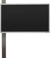 Wissmann Designer TV-Halter solution art 128-1 (Edelstahl) Edelstahl für TV bis 55“
