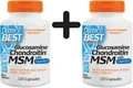 2 x Doctors Best Glucosamine, Chondroitin with MSM - 120 caps (405,94 EUR/kg)